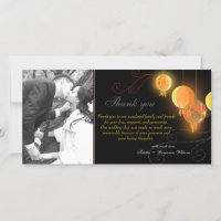 Die hängenden Wedding Papierlaternen danken Ihnen