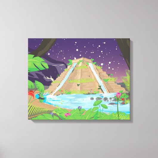 Die Hanggärten von Babylon Leinwanddruck (Vorderseite)