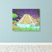 Die Hanggärten von Babylon Leinwanddruck (Insitu (Holzboden))