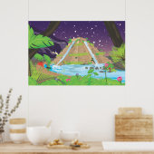 Die Hanggärten von Babylon Poster (Küche)