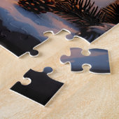 Die Hanukkah Menorah in einem schneebedeckten Wint Puzzle (Seite)