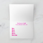 Die Happily Single Collection von MDillon Designs Einladung (Innenseite)