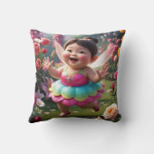 Die Happy Dance Baby Fairy machen Kissen (Rückseite)