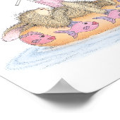 Die Happy Hoppers® Wall Art Poster (Ecke)