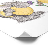 Die Happy Hoppers® Wall Art Poster (Ecke)