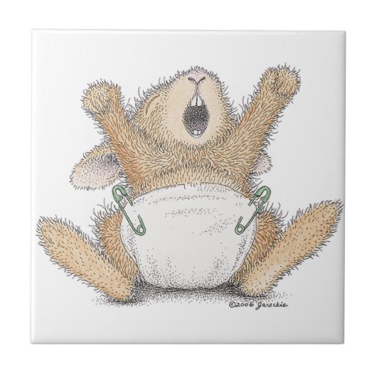 Die HappyHoppers® Keramik-Fliese Fliese (Vorderseite)