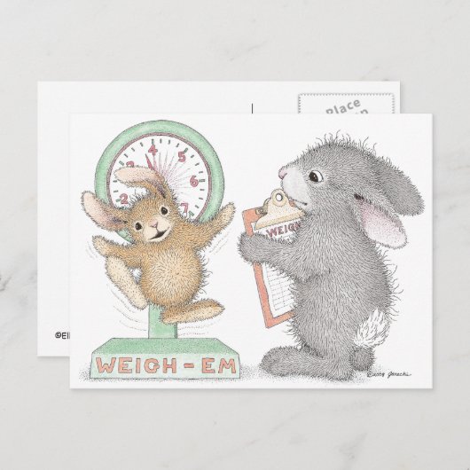 Die HappyHoppers® Postkarte (Vorne/Hinten)