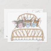 Die HappyHoppers® Postkarte (Vorne/Hinten)