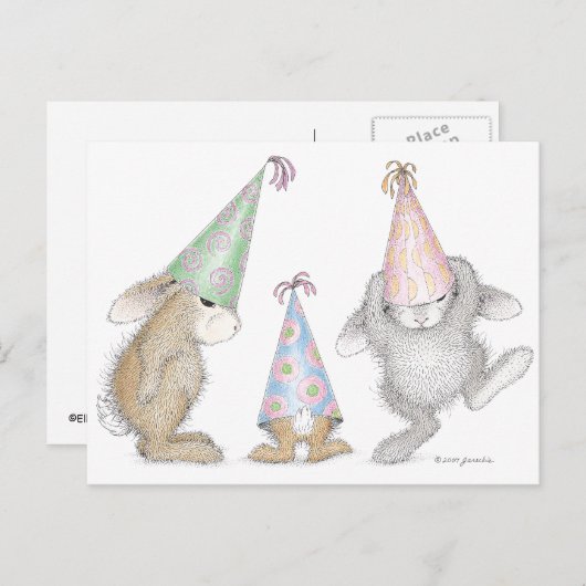 Die HappyHoppers® Postkarte (Vorne/Hinten)