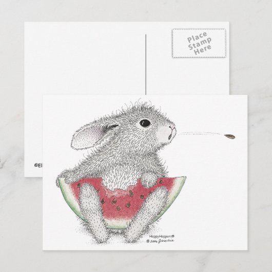 Die HappyHoppers® Postkarte (Vorne/Hinten)