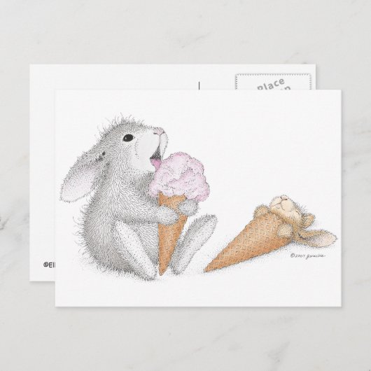 Die HappyHoppers® Postkarte (Vorne/Hinten)