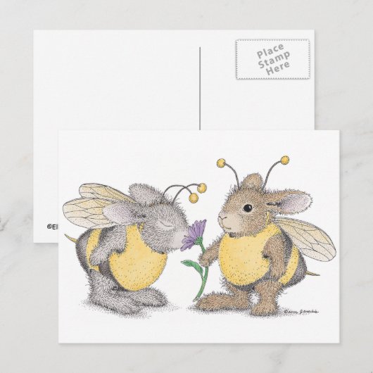 Die HappyHoppers® Postkarte (Vorne/Hinten)