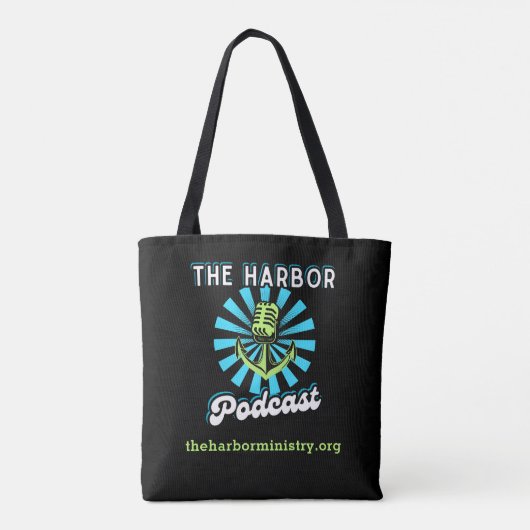 Die Harbour Podcast Allover Tasche (Rückseite)