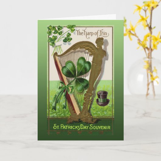 Die Harfe Erins Karte (Gelbe Blume)