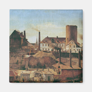 Die Harkort Fabrik am Burg nasser, c.1834 Magnet