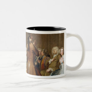 Die Harlowe Familie, von Samuel Richardsons 'Clar Zweifarbige Tasse