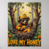 Die Harmonie der Natur: Bärenmarmelade Poster (Vorne)