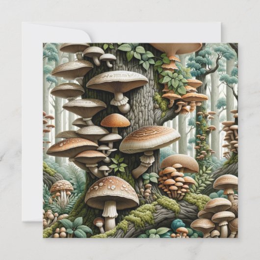 Die Harmonie der Natur: Botanisches nahtloses Must Einladung (Vorderseite)