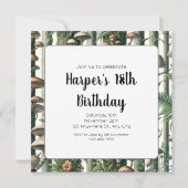 Die Harmonie der Natur: Botanisches nahtloses Must Einladung (Rückseite)