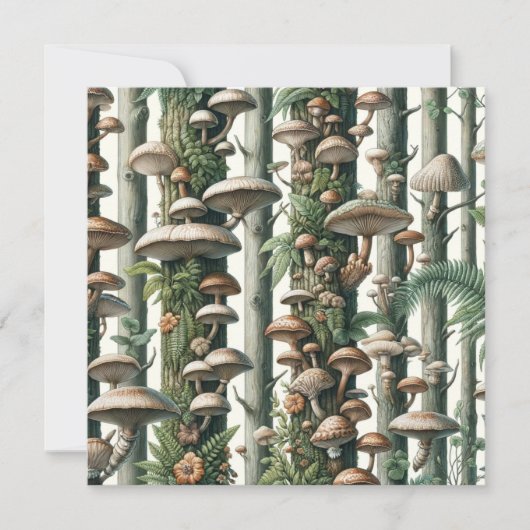 Die Harmonie der Natur: Botanisches nahtloses Must Einladung (Vorderseite)