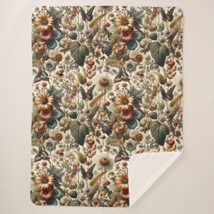 Die Harmonie der Natur: Botanisches nahtloses Must Sherpadecke