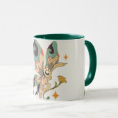 Die Harmonie der Natur, die Kunst des Schmetterlin Tasse (VorderseiteRechts)