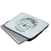 Die Harmonie der Natur - Künstlerische Libelle Laptopschutzhülle (Vorne Knopf)
