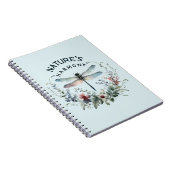 Die Harmonie der Natur - Künstlerische Libelle Notizblock (Rechte Seite)