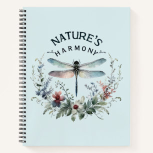 Die Harmonie der Natur - Künstlerische Libelle Notizblock