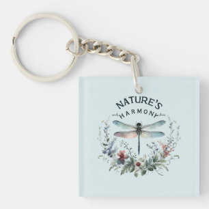 Die Harmonie der Natur - Künstlerische Libelle Schlüsselanhänger