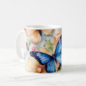 Die Harmonie der Natur: Schmetterling & T - Shirt  Kaffeetasse (Vorderseite Links)