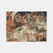 Die Harpies-Mythologie-Szene Fleecedecke (Vorderseite (Horizontal))
