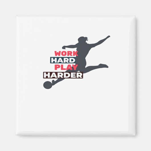 Die harte Arbeit der Fußballspielerklasse Magnet (Vorne)