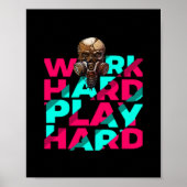 Die harte Arbeit - harte Skull-Motivation ist uner Poster (Vorne)
