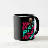 Die harte Arbeit - harte Skull-Motivation ist uner Tasse (VorderseiteRechts)