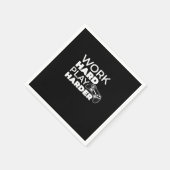 Die harte Arbeit ist von grundlegender Bedeutung Serviette (Ecke)