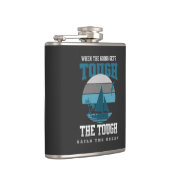 Die harten Segel Ocean Nature Wind Waves Entdecken Flachmann (Rechts)