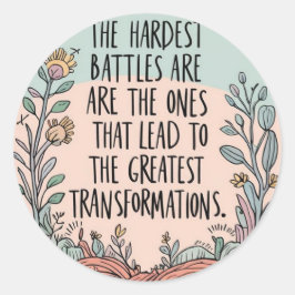 Die härtesten Schlachtkleber Runder Aufkleber