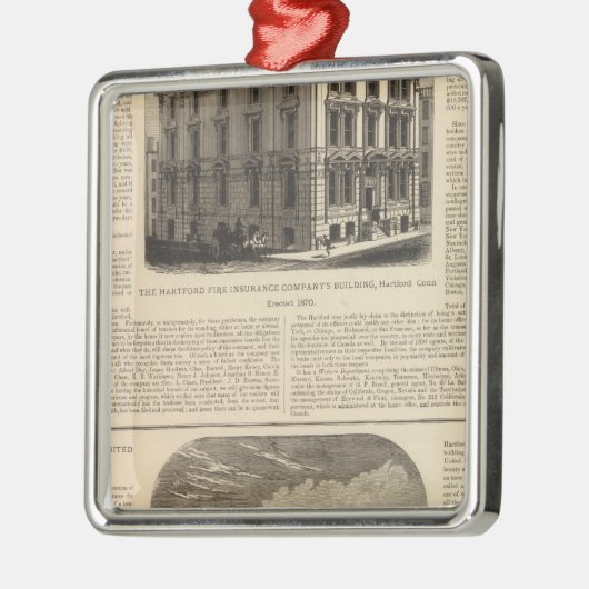 Die Hartford-Feuerversicherungs-Firma Ornament Aus Metall (Links)