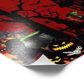 Die hartnäckige Stunde nähert sich mit dem Terror  Fotodruck (Ecke)