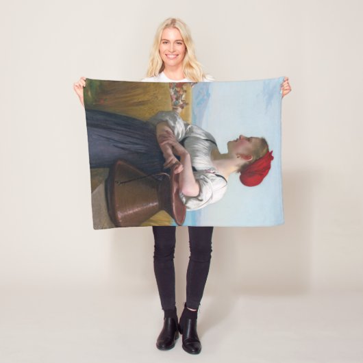 Die Harvester, Bouguereau Fleecedecke (Beispiel)