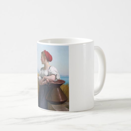 Die Harvester, Bouguereau Kaffeetasse (VorderseiteRechts)