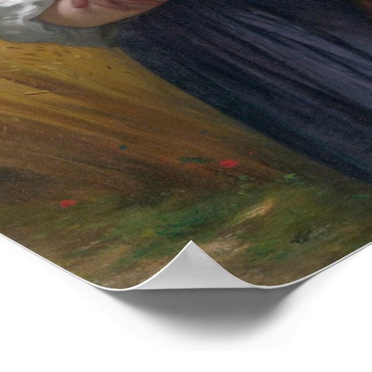 Die Harvester, Bouguereau Poster (Ecke)