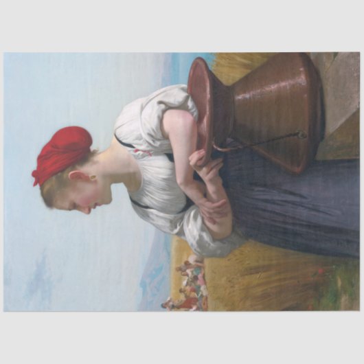 Die Harvester, Bouguereau Seidenpapier (Vorderseite)