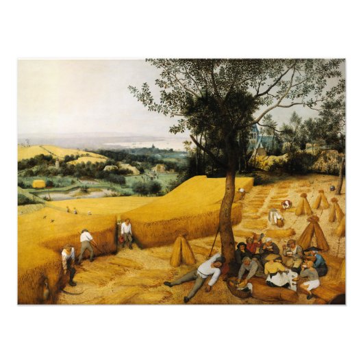 Die Harvester von Pieter Bruegel der Ältere Fotodruck (Vorne)