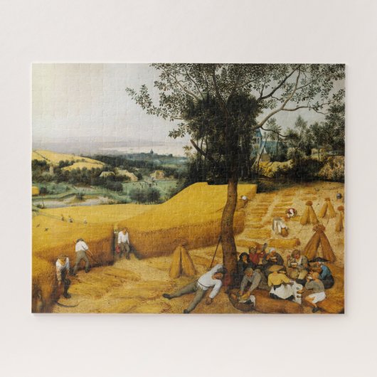 Die Harvester von Pieter Bruegel der Ältere Puzzle (Horizontal)