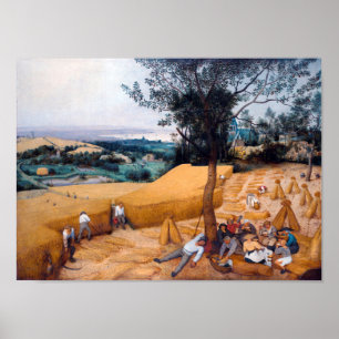 Die Harvesters, Pieter Bruegel Poster