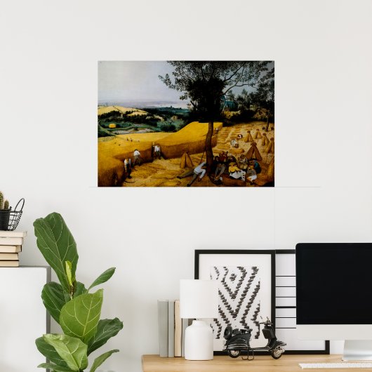 Die Harvesters von Pieter Brueghel the Elder Poster (Heimbüro)