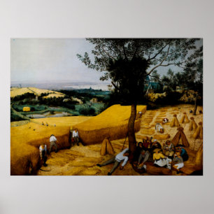 Die Harvesters von Pieter Brueghel the Elder Poster