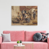 Die Harvesters zahlen, 1882 Leinwanddruck (Insitu (Wohnzimmer))